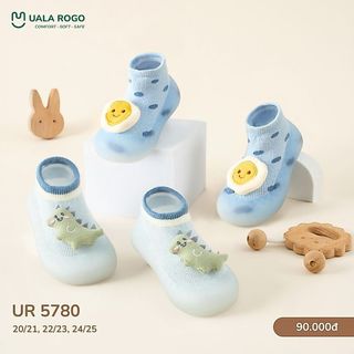 Giày bún tập đi cho bé Ualarogo đế Cao su mềm dẻo chống trượt an toàn bảo vệ ngón thoáng khí 5780
