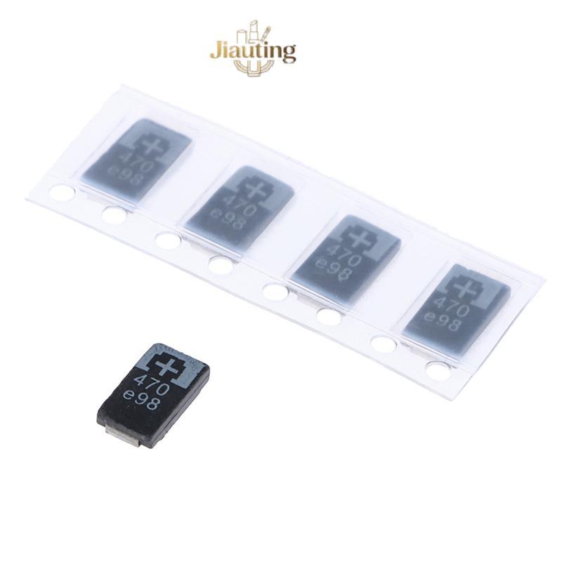 Jiauting 5 Chiếc 2R5TPE470M9 470 2.5V 470UF SMD Tụ Điện Tantalum Polymer Tụ Jiating