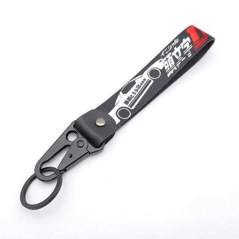 JDM Modified Initial D Keychain Embroidery Car Motorcycle Keychain Pendant 3k9i