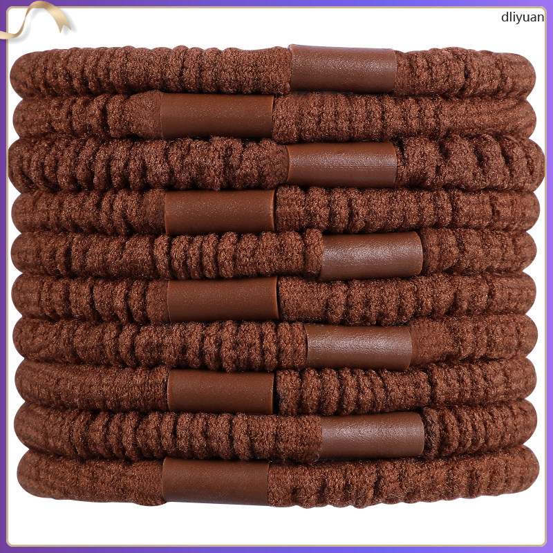 Dây Buộc Tóc Co Giãn Dày Scrunchie 10 Chiếc dliyuan