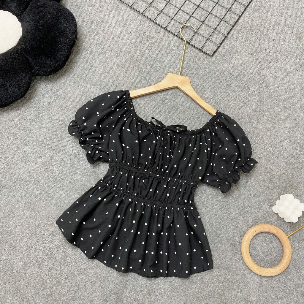 Áo Thun Bigsize Nữ Đậu Big Size  – Thiết Kế Nhún Eo Dễ Thương, Che Khuyết Điểm A282 | BigBuy360 - bigbuy360.vn