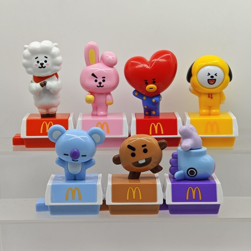Hàng rời BT21 BTS Hàn Quốc Bộ sưu tập McDonald 's Đồ trang trí Búp bê Sáng tạo Búp bê Quà tặng / Hạt