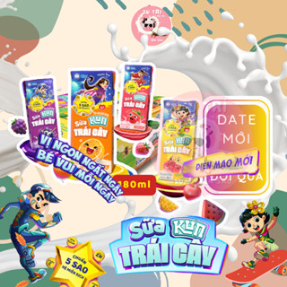  Sữa Kun 180ml Dạng Sữa Trái Cây đủ vị   Dâu Cam Nho Trái Cây Nhiệt Đới   thùng 48 hộp. 