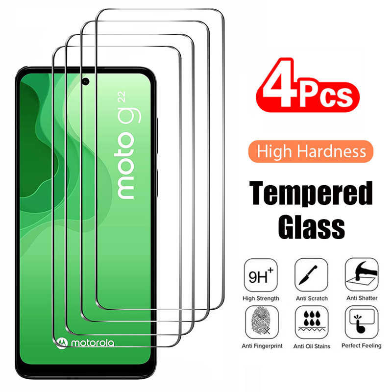 4 Kính Cường Lực Cho Motorola Moto G10 G20 G30 G50 G60 G100 G200 G31 G41 G51 G71 G22 G52 G82 E40 E20