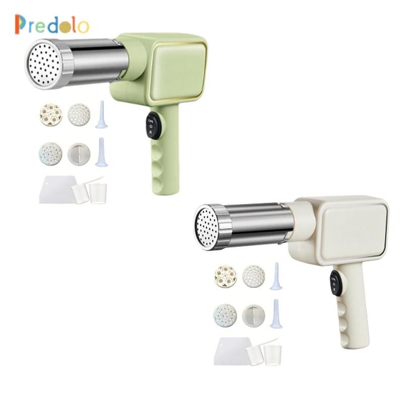 Máy mì ống điện, Dụng cụ nhà bếp 9 đầu cầm tay hiệu quả cao Máy làm mì điện Máy ép mì, cho Lasagna