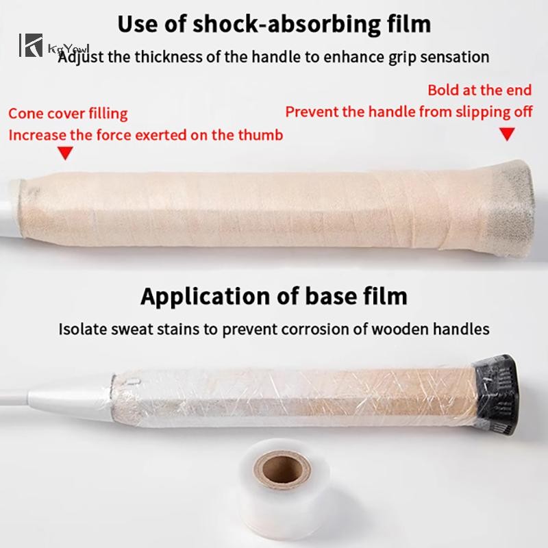KgYewl Overgrip và Grip Tape Cho Vợt Tennis và Badmintion -PU Xốp Hấp Thụ Sốc và Giảm Chấn
