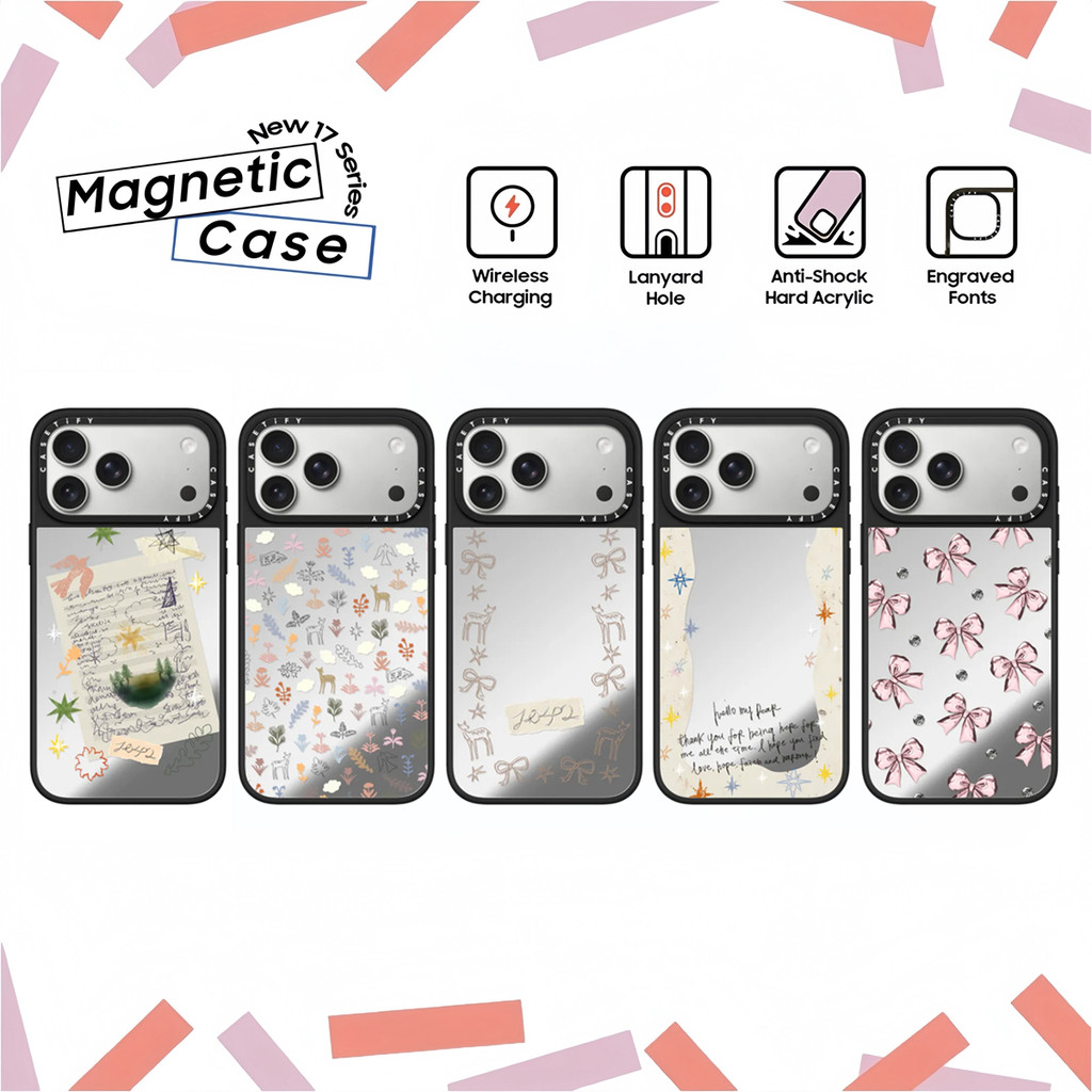 CASETi Nana Ouyang Deer Enchanted Forest Nhựa Cứng Gương Acrylic Dành Cho iPhone 17 16 Air 12 13 14 