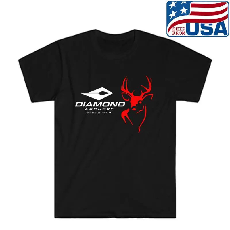 Áo thun nam Diamond Archery Bow màu đen Size S đến 5XL