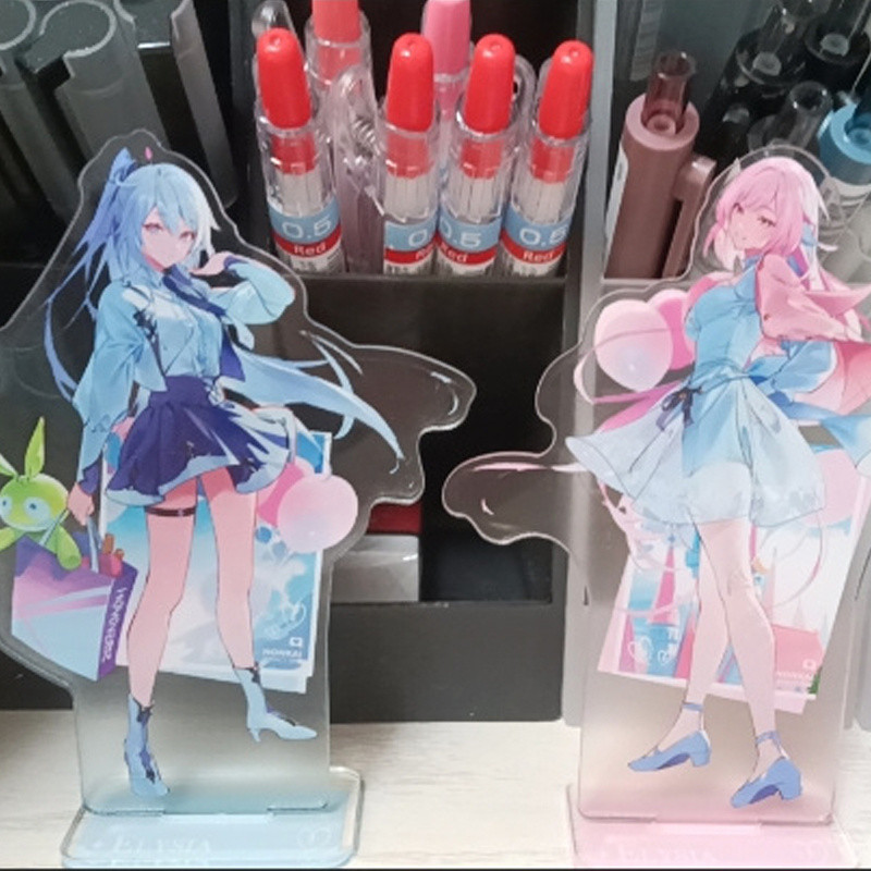 2 Cái / lốc Trò Chơi Kiana Kaslana Elysia Acrylic Hình Đứng Mô Hình Để Bàn Đồ Chơi Quà Tặng
