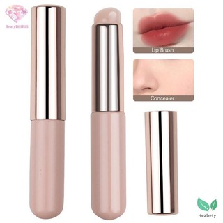 Heabety Silicone Lip Brush Angled Concealer Cọ Trang Điểm Dụng Cụ Di Động Đầu Tròn Như Đầu Ngón Tay Q Mềm Son Môi Bàn Chải Che Khuyết Điểm Mới