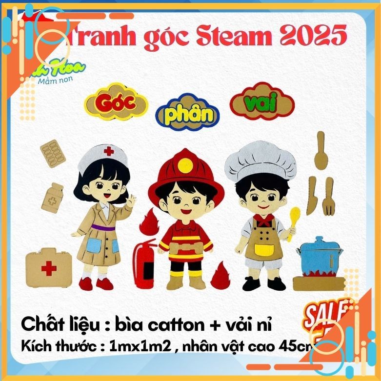 Bộ 16 Tranh góc mầm non .đồ dùng mầm non Tranh góc Steam , Steam mầm non , Tranh góc, trang trí lớp 