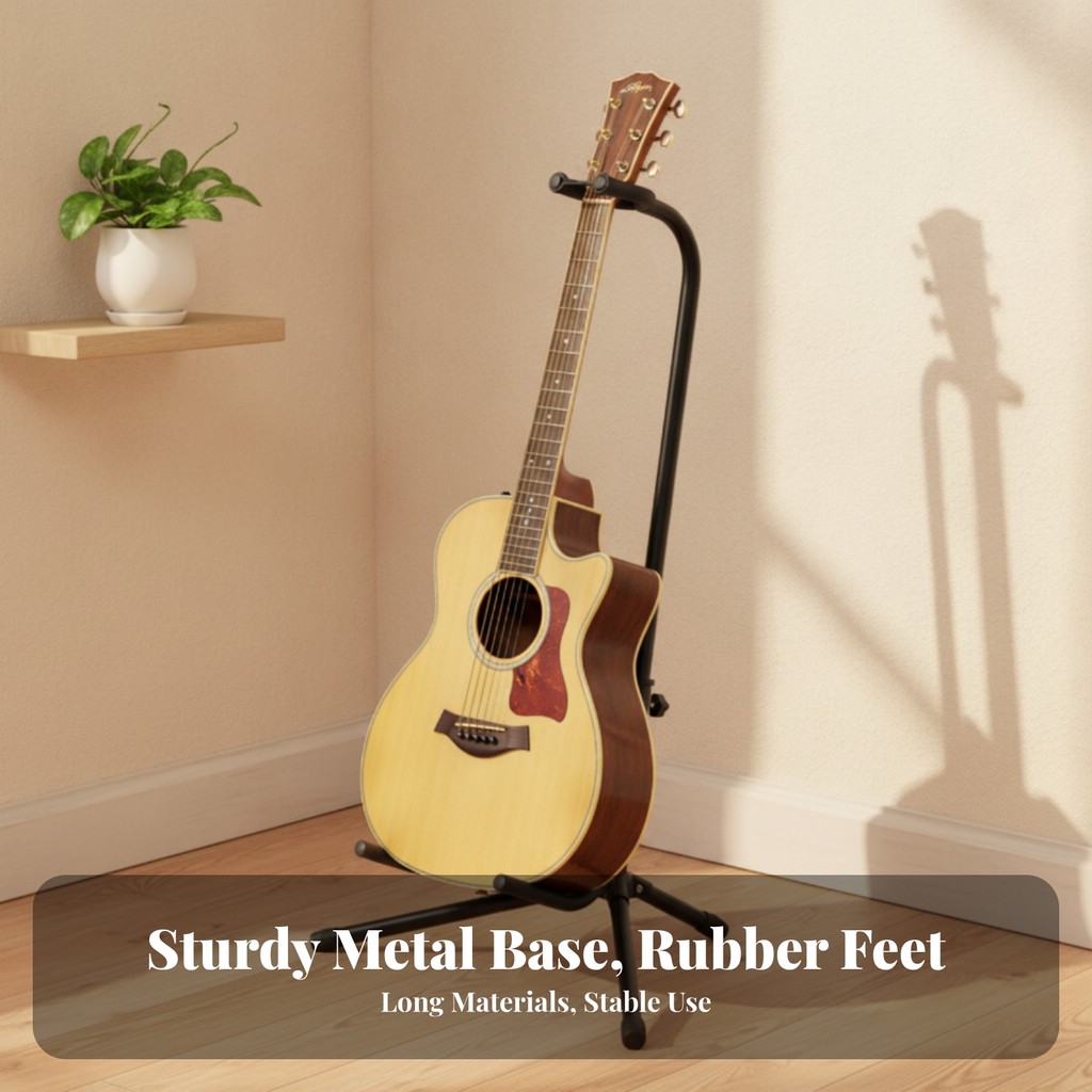 Nhạc cụ Upright Giá đỡ nhạc cụ Sàn đàn Guitar Chân cao su