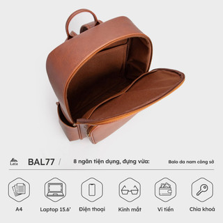 Balo Lata (Thời trang nam tiện lợi cỡ lớn - Balo da BAL77)