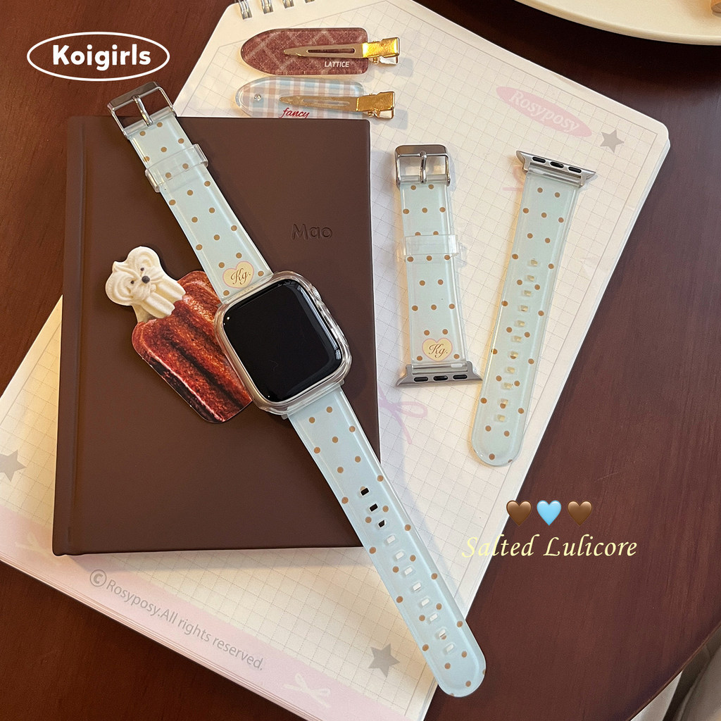 Koigirls [Muối biển Keluli] Apple Watch s10 / 9 Thích hợp cho dây đeo chấm bi iWatchS11 SE3