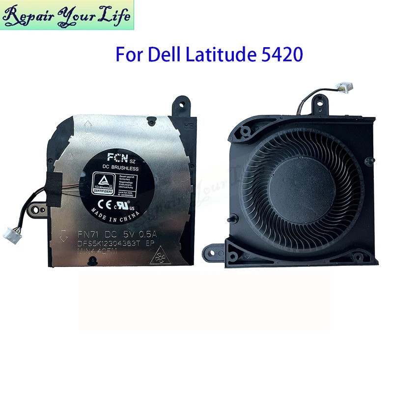 * Quạt Làm Mát CPU Laptop Cho Laptop Dell Latitude 5420 E5420 Bộ Làm Mát Máy Tính Xách Tay Quạt Tản 
