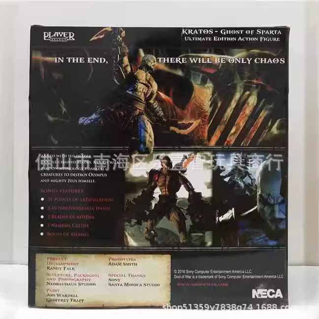 Hàng sẵn có NECA NECA 23cm God of War 3 Ultimate Kratos Hình Hành Động