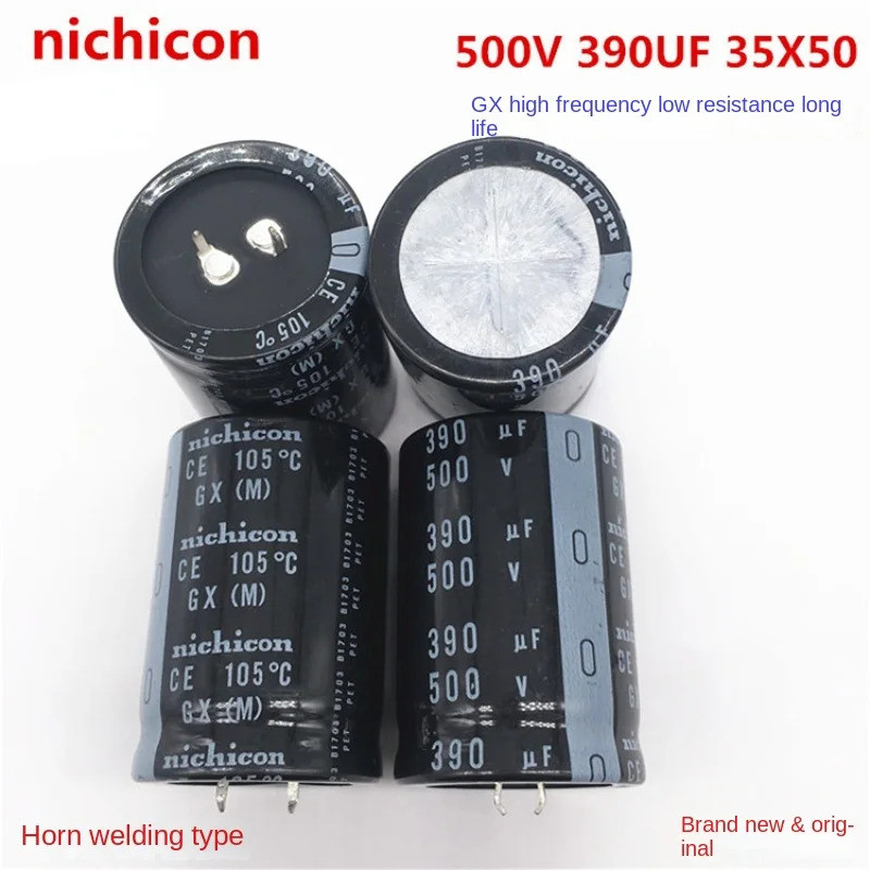 (1 CÁI) tụ điện phân 500V390UF 35X50 nichicon 390UF 500V 35 * 50 Điện áp cao thay vì 450V