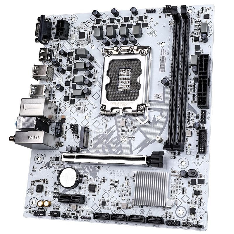 Mainboard B760M Wifi 6 màu trắng D4 lựa chọn hàng đầu lắp PC gaming hỗ trợ CPU 12400 12600KF cực ổn