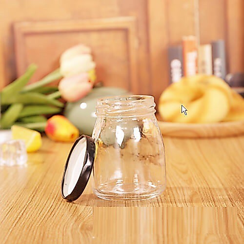 Hũ thủy tinh yaourt nắp vặn 100ml