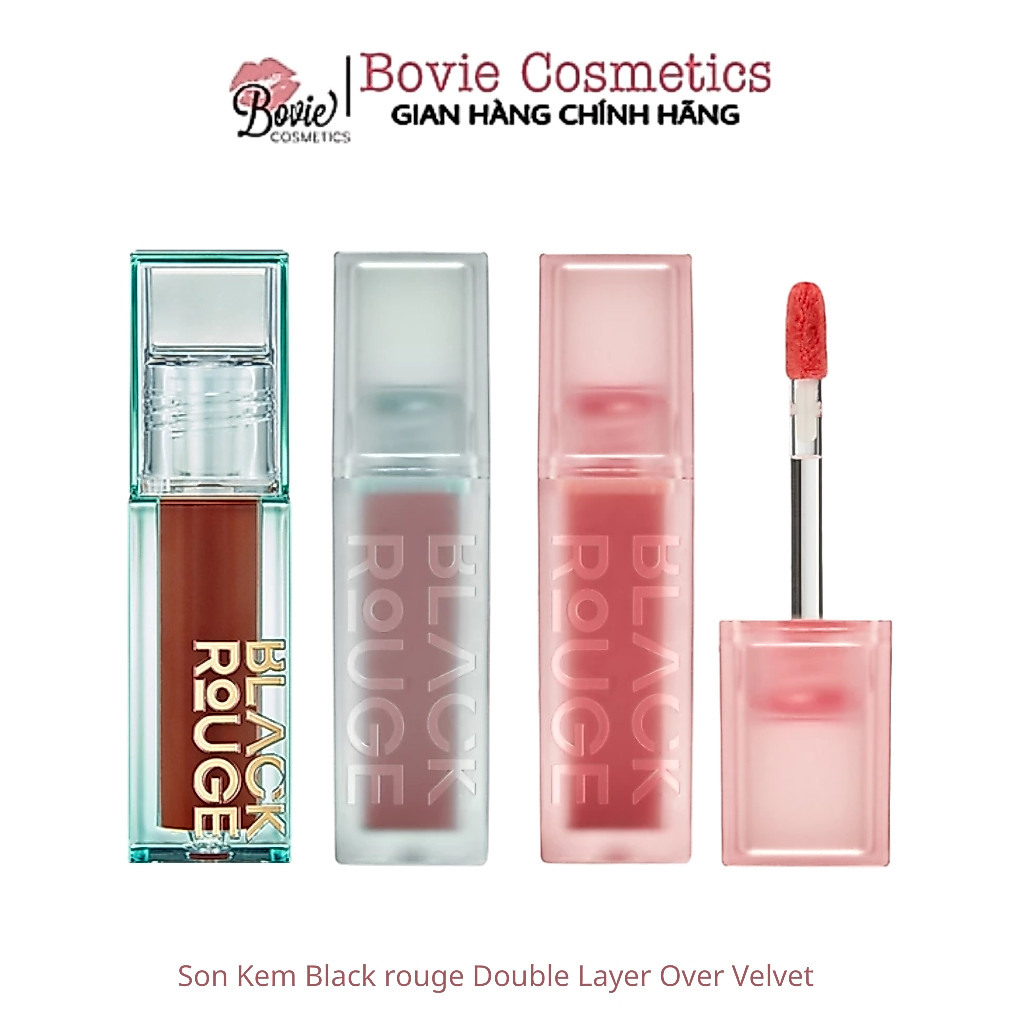 Son Black Rouge Double Layer Over Velvet Full màu DL12 DL13 DL14