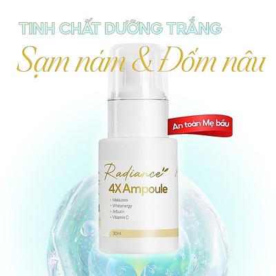 (SERUM) Tinh Chất Dưỡng Trắng Cho Bà Bầu Mờ Thâm Sạm Thai Kỳ GUO Radiance 4X Ampoule Chứa Vtm C+Arbutin+Melazero