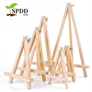 Spdd Gỗ Mini Easel, Có Thể Gập Lại Tam Giác Nhỏ Đế Trưng Bày, Giá Đỡ Di Động Tranh & Phác Thảo Để Bàn Chân Đế Chân Máy Bàn