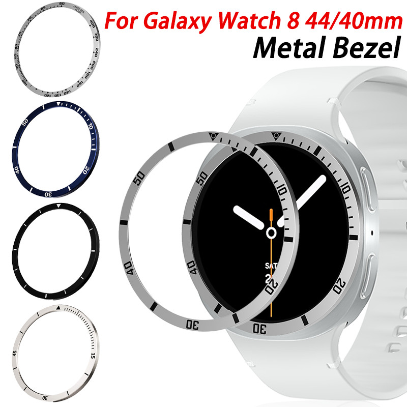 Viền Kim Loại Cho Samsung Galaxy Watch 8 44mm 40mm Thời Gian / Tốc Độ Vòng Bảo Vệ Cho Galaxy Watch 8