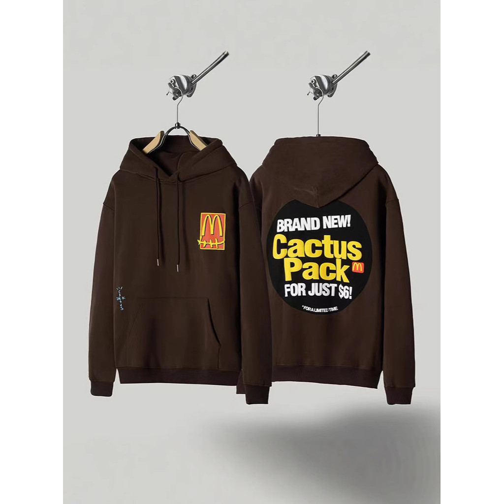 ZLDG Travis Scott Cactus Jack x McDonald McDonald's foam-printed hoodie