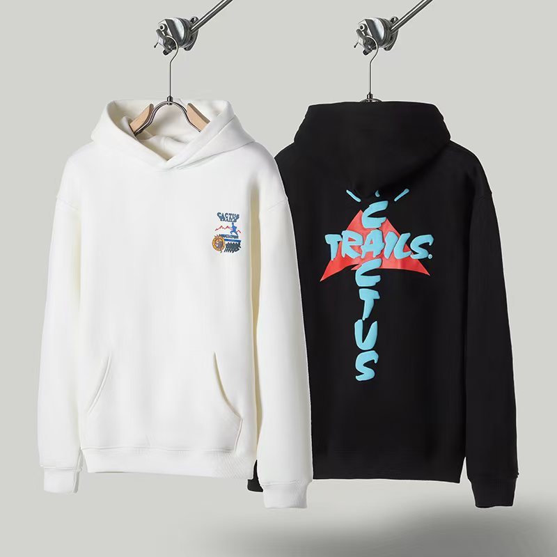 M6JD Travis Scott Cactus Jack Trails Assn Collaborative merchandise fleece-lined hoodie