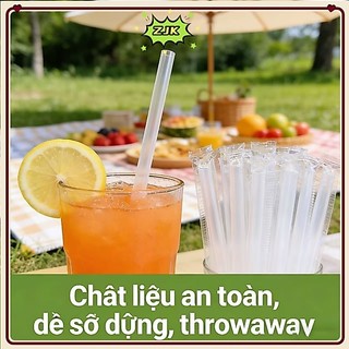 🔥ZJK 🔥 500 Chiếc DIY Ống Hút Nhựa Dùng Một Lần Ngắn Trong Suốt Nhọn Mỏng Ống Hút Uống Hàng Hóa Phụ Kiện Nhà Bếp KCR