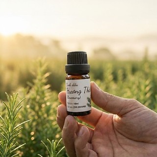 Tinh dầu Hương Thảo (10ml). Được chiết xuất từ nguồn nguyên liệu sạch canh tác thuận tự nhiên.