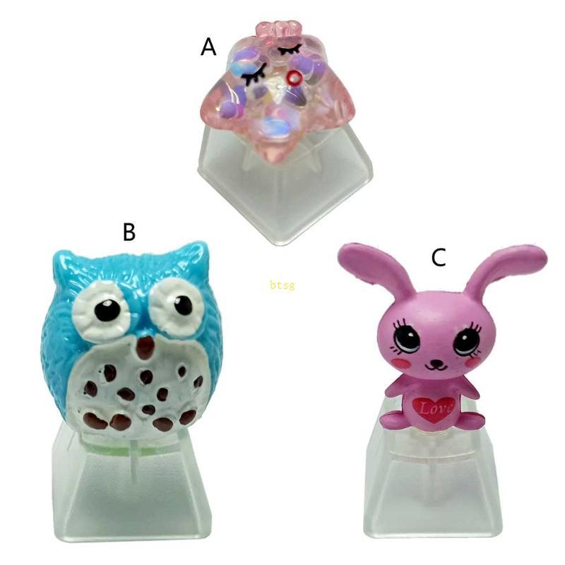 Btsg Pretty Animal Keycap DIY ABS Đèn nền OEM Profile R4 Keycap cho Cherry MX Switch