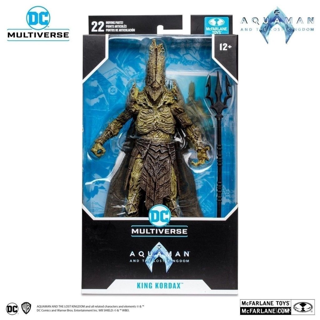 Mô hình McFarlane Aquaman 2 Kordax 7 inch khớp cử động chi tiết chính hãng sưu tầm cho fan DC