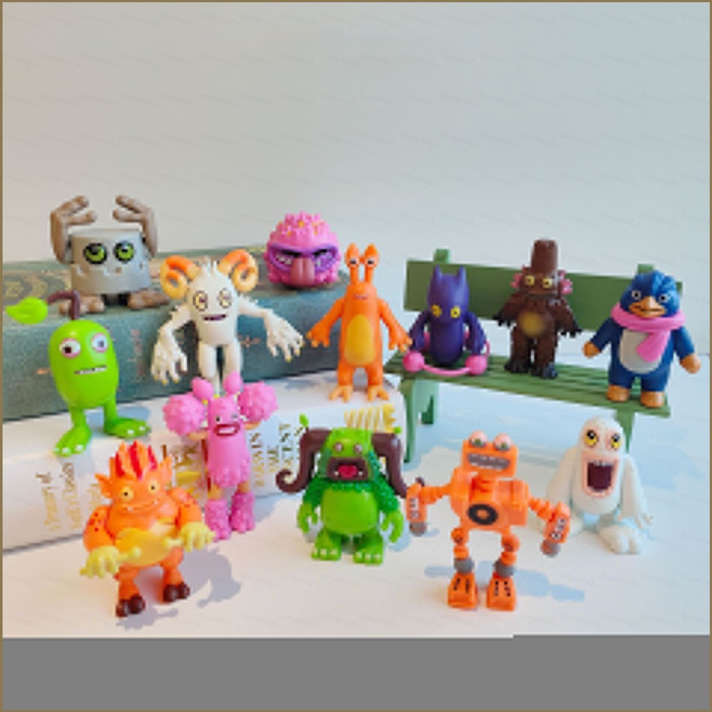 SV 13 Chiếc My Hát Quái Vật Nhân Vật Hành Động Ghazt Noggin Mammott Pango Furcorn Maw Drumpler PomPo