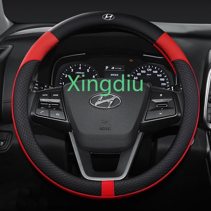 Hàng MỚI Bọc Vô Lăng Ô Tô Cho Xe Hyundai Elantra i10 Grand Starex SantaFe Sonata Tucson Getz Matrix 
