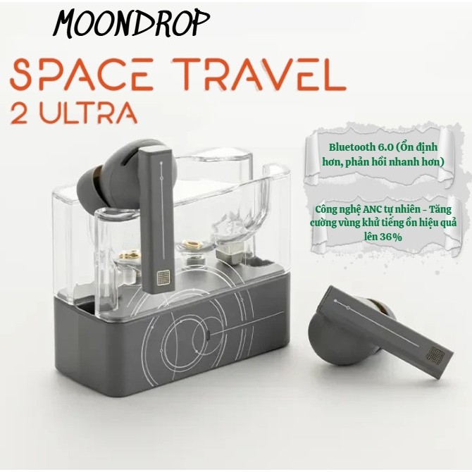 Moondrop Space Travel 2 Ultra - Tai Nghe Bluetooth 6.0 Cao Cấp, Kết Nối Ổn Định