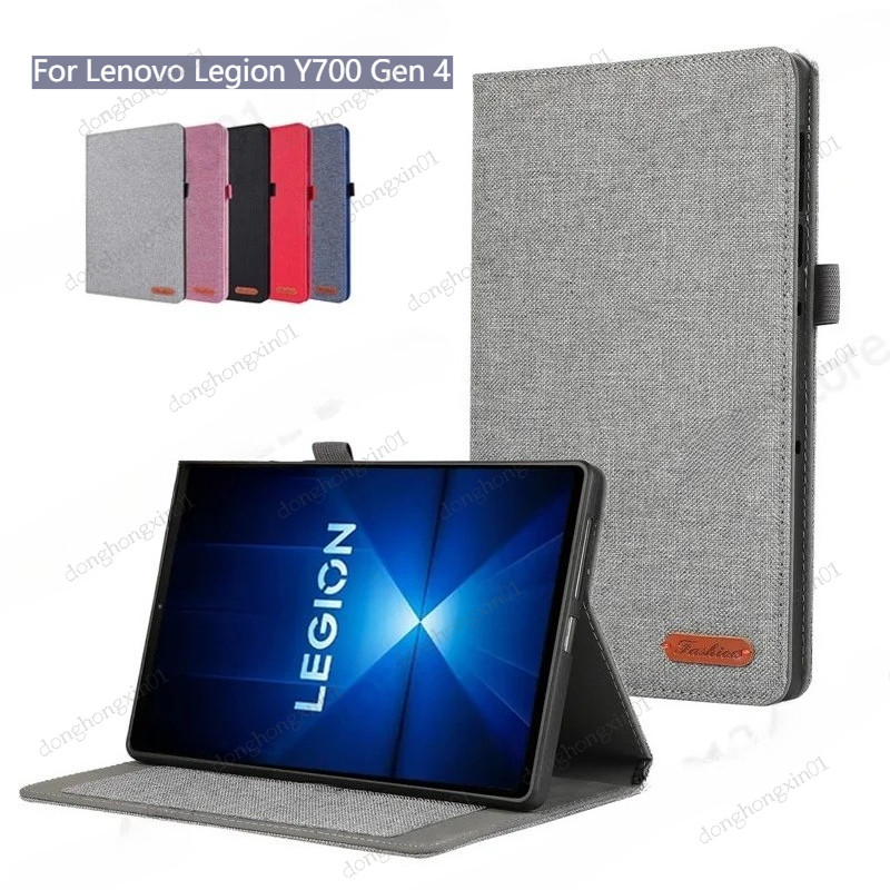 Ốp Lưng Cho Lenovo Legion Y700 Gen 4 Gen4 Ốp Lưng 8.8 "Vải Mềm Lật Đứng Vỏ Máy Tính Bảng Cho Quân Đo