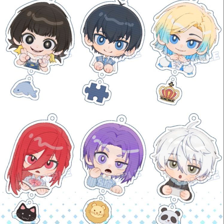 Anime Cosplay Collection Kawaii Birthday BLUE LOCK Isagi Yoichi Chigiri Hyoma Acrylic Cartoon Pendan