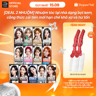 (Phiên bản mới) Nhuộm tóc mise en scène Hello Bubble 100g công thức cải tiến, dạng bọt bền lâu tan, màu xu hướng