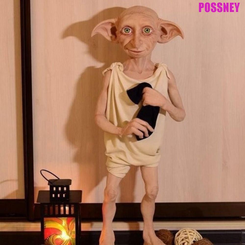 POSSNEY Halloween Dobby Elf Đồ chơi, Phim hoạt hình dễ thương Dobby Elf Điêu khắc, Hình Anime Hình s