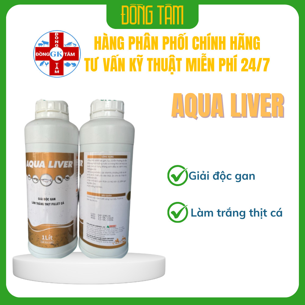 AQUA LIVER  GIẢI ĐỘC AQUA LIVER  GIẢI ĐỘC GAN  LÀM TRẮNG THỊT FILLET CÁ