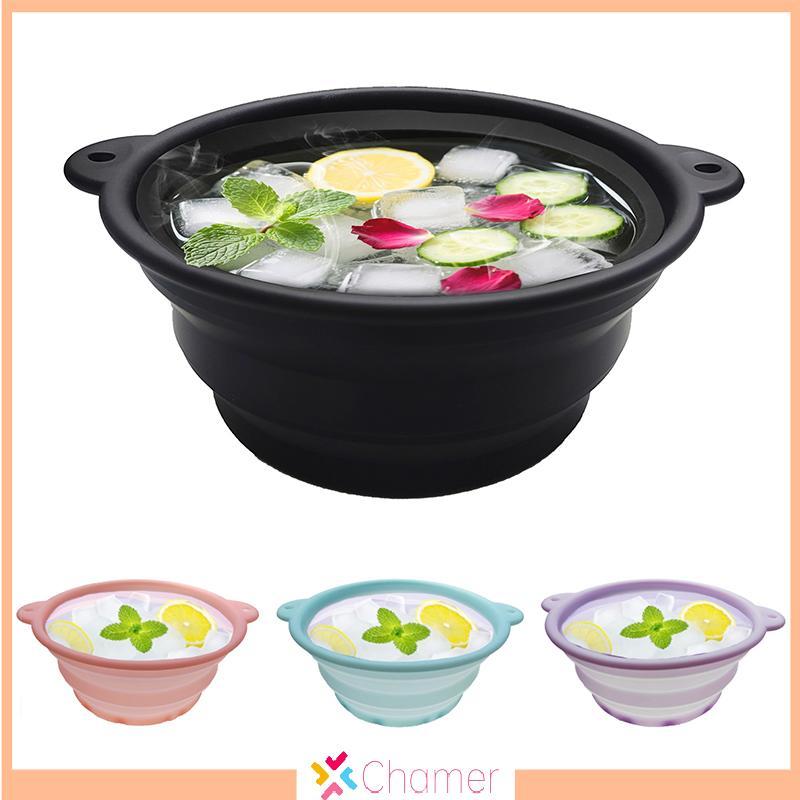 [Chamer] Chậu gấp Silicone Mặt Ice Bát tắm có thể gập lại Silicone Ice Bath Bát rửa hiệu quả Chậu rử