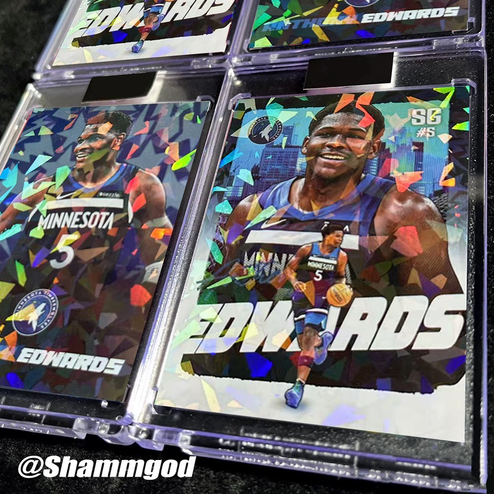 Shammgod làm cho Edwards Timberwolves NBA25 biển mới Shammgod Made Edwards Forest Wolf NBA25 mùa giả