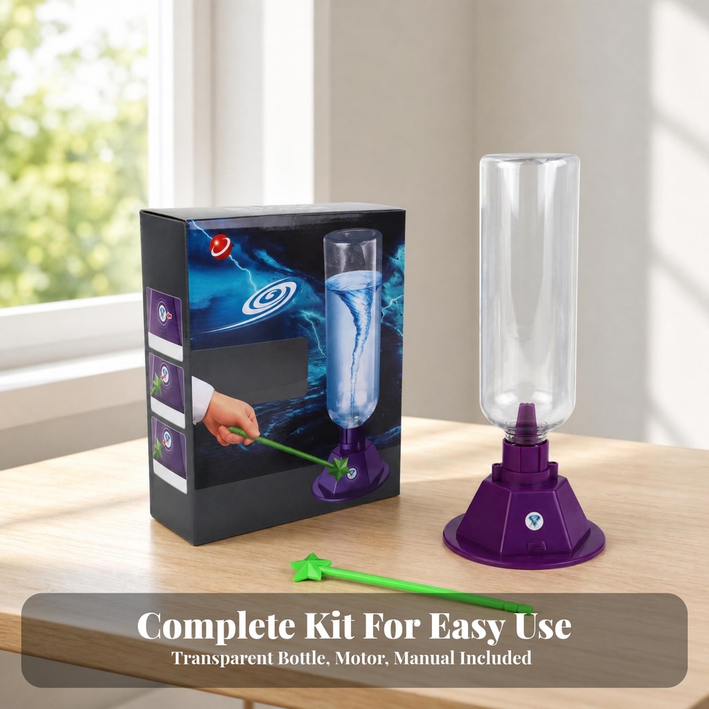 Tornado Simulator Violet Base Water Vortex Maker Tornado Maker Kit Cây Đũa Phép Xanh Nước Vortex Đồ 