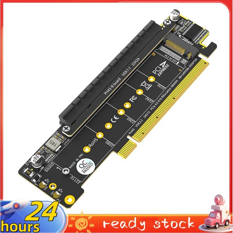 Bộ chuyển đổi PCIe NVMe kép, Bộ chuyển đổi PCIe 4.0 X16 sang NVMe kép & thêm 1x PCIe X16 (Tín hiệu X