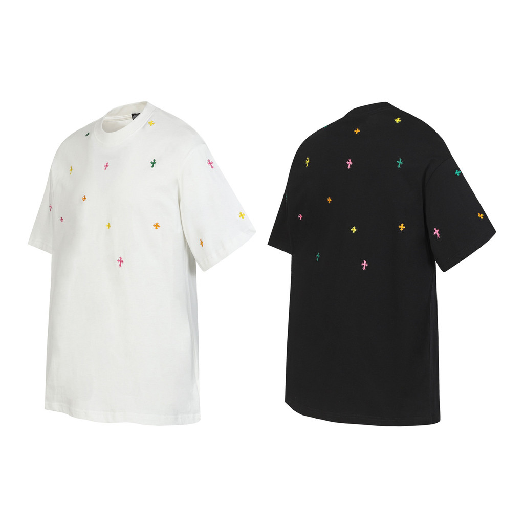 Chrome Hearts 2026 Horse hoof Sanskrit appliqué embroidery couple's short-sleeve shirt T T-shirt Cou