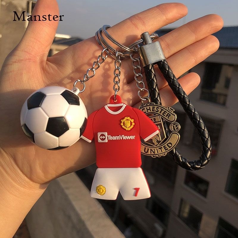Ronaldo, Manchester United, Juventus, Messi jersey C Roman United Juventus jersey Móc Khóa Móc Khóa 