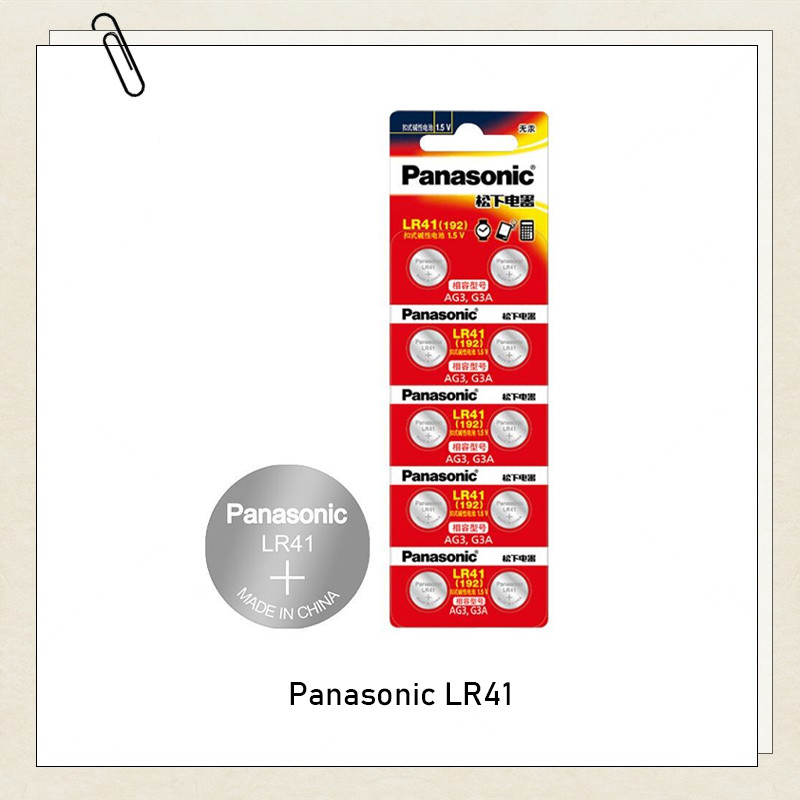 Pin kiềm Panasonic LR41 192 AG3 1.5V cho đồng hồ điều khiển từ xa Camera LED