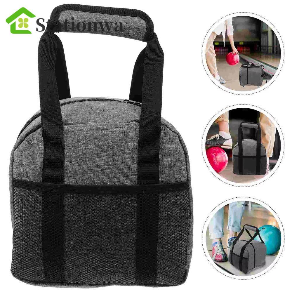 STATIONWA Bowling Ball Bag, Túi Bảo Quản Bóng Túi Bowling Đơn, Túi Xách Bền Có Đệm Nhẹ Bowling Hộp Đ