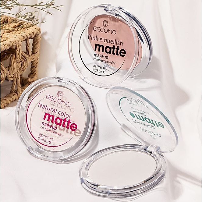 Phấn phủ kiềm dầu dạng nén Gecomo Makeup Compact Powder